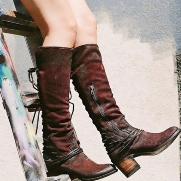 Freebird by Steven Shoes - Freebird by Steven Coal in Burgundy Wine Leather 6